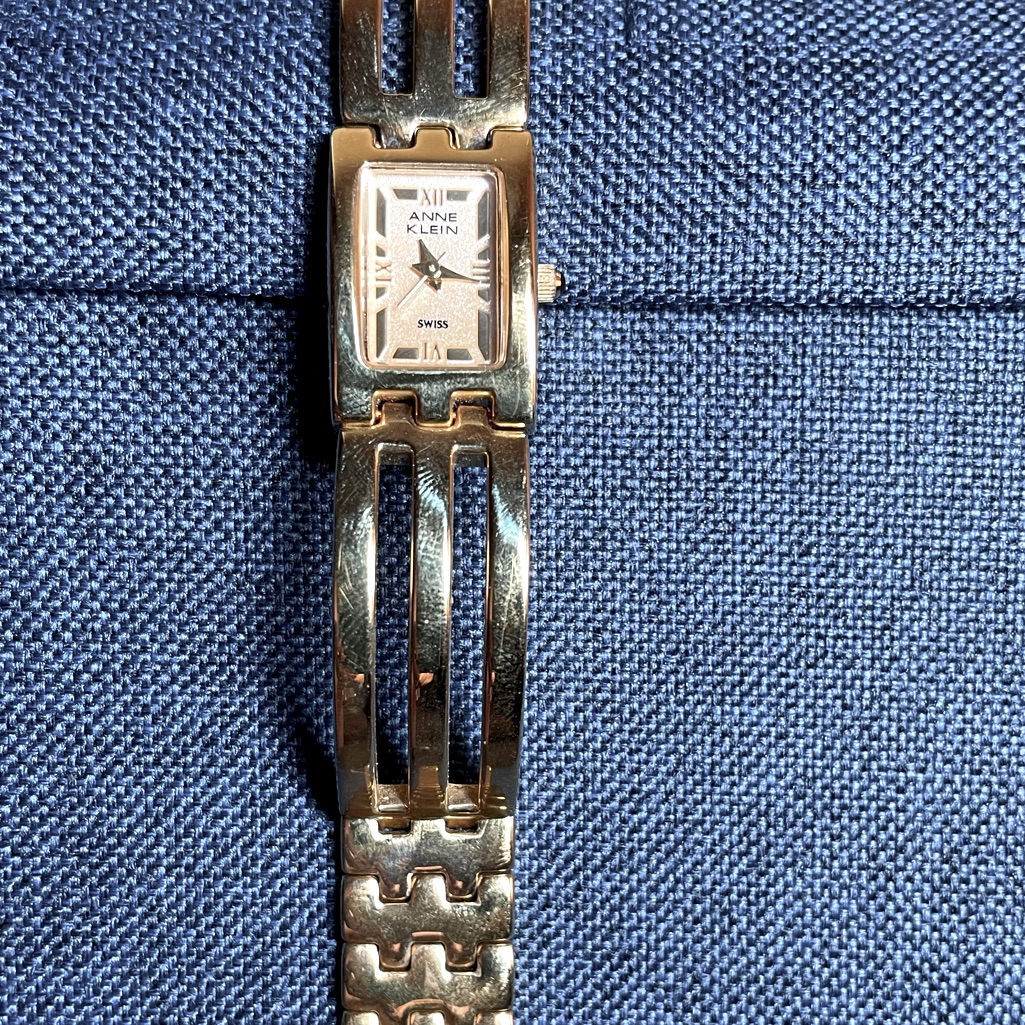 Ann Klein Gold Bracelet Band Watch